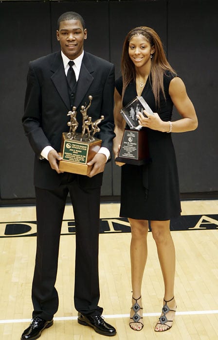 Kevin Durant and Candace Parker